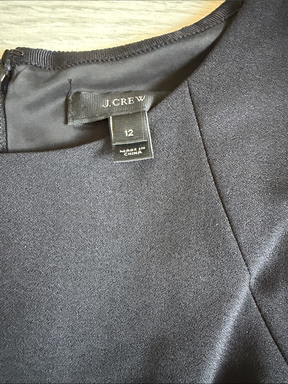 J Crew Classic Black Sheath Dress - Picture 2 of 3